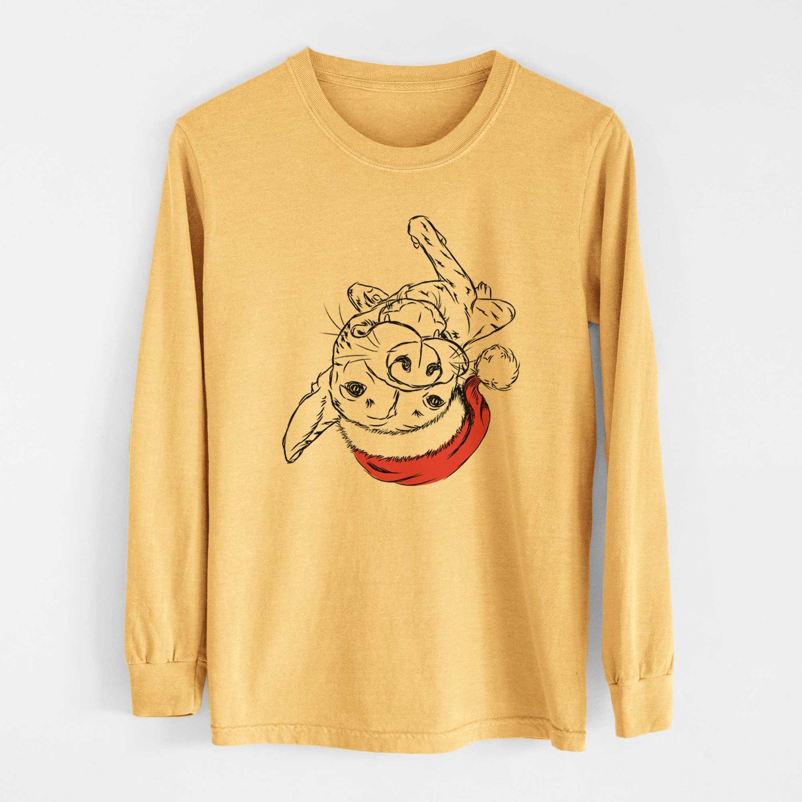 Santa Goose the Mixed Breed - Heavyweight 100% Cotton Long Sleeve