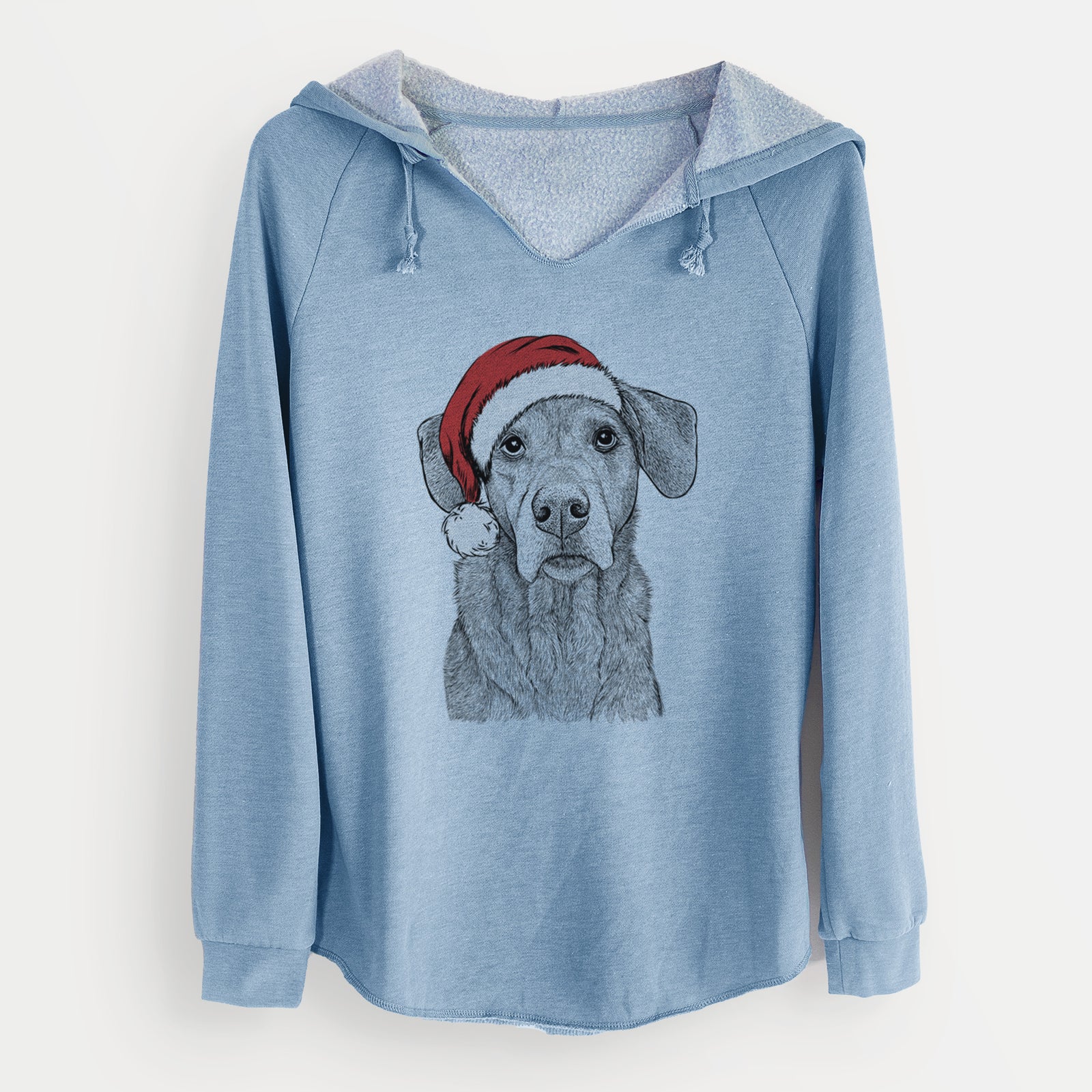 Santa Gravy the Plott Hound Beagle Mix - Cali Wave Hooded Sweatshirt