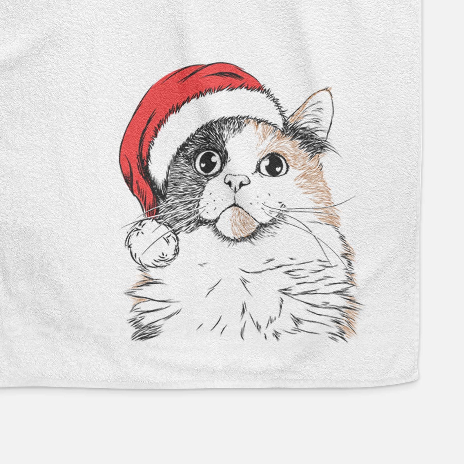 Greta the Calico Cat Decorative Hand Towel