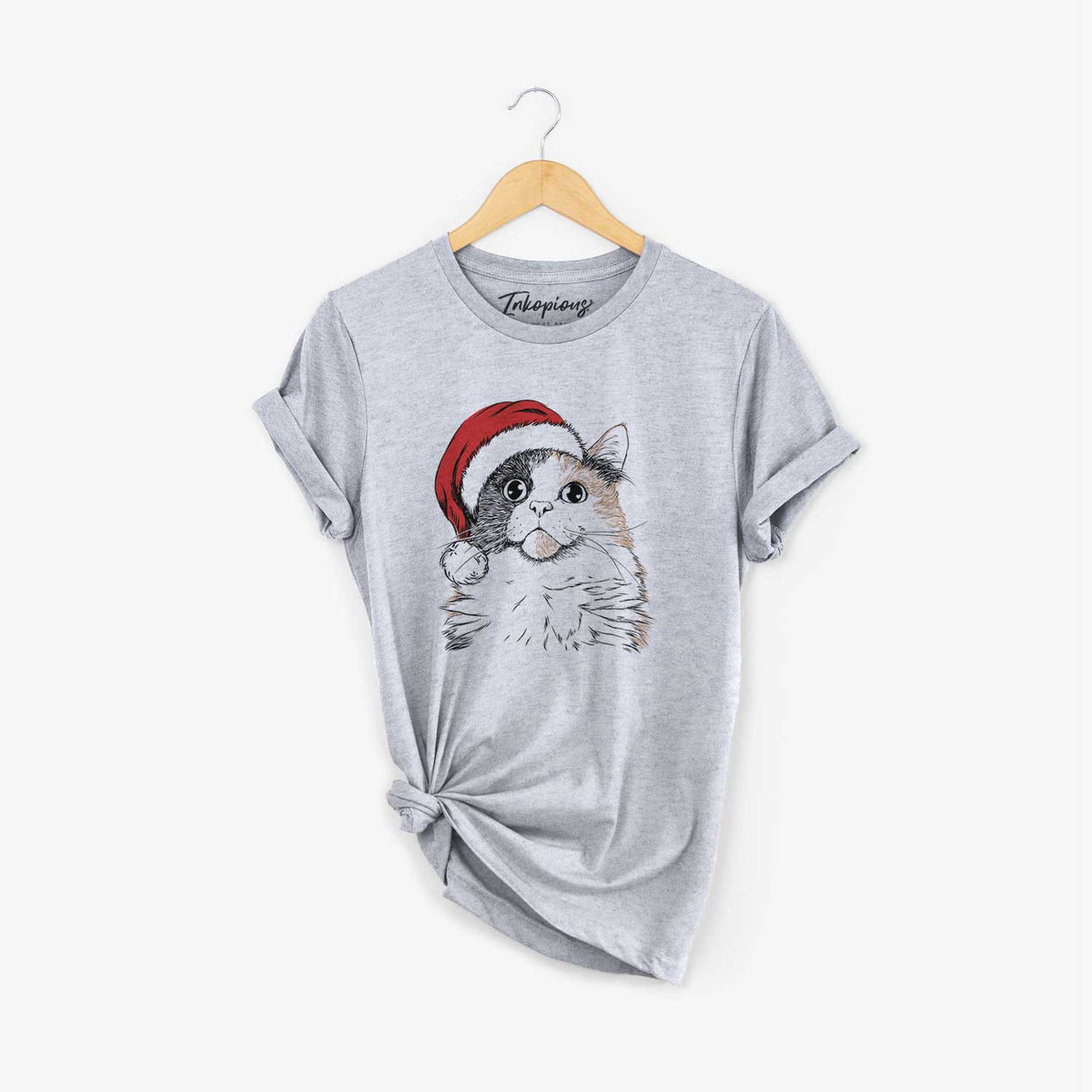 Santa Greta the Calico Cat - Unisex Crewneck