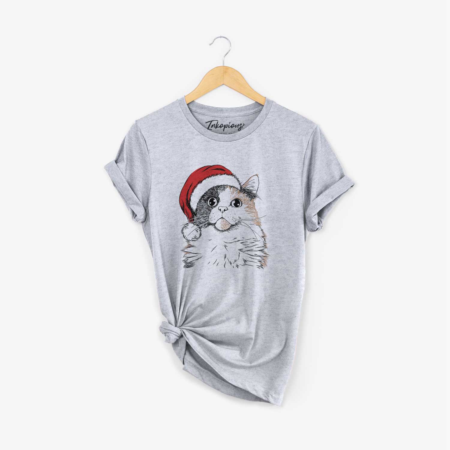 Santa Greta the Calico Cat - Unisex Crewneck