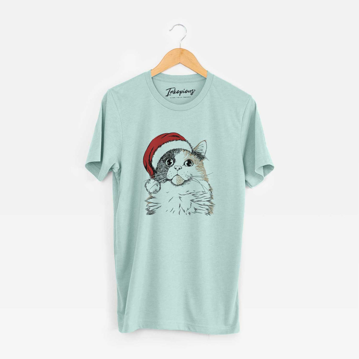 Santa Greta the Calico Cat - Unisex Crewneck
