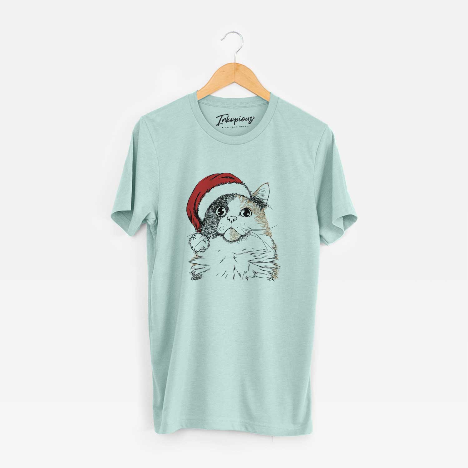 Santa Greta the Calico Cat - Unisex Crewneck