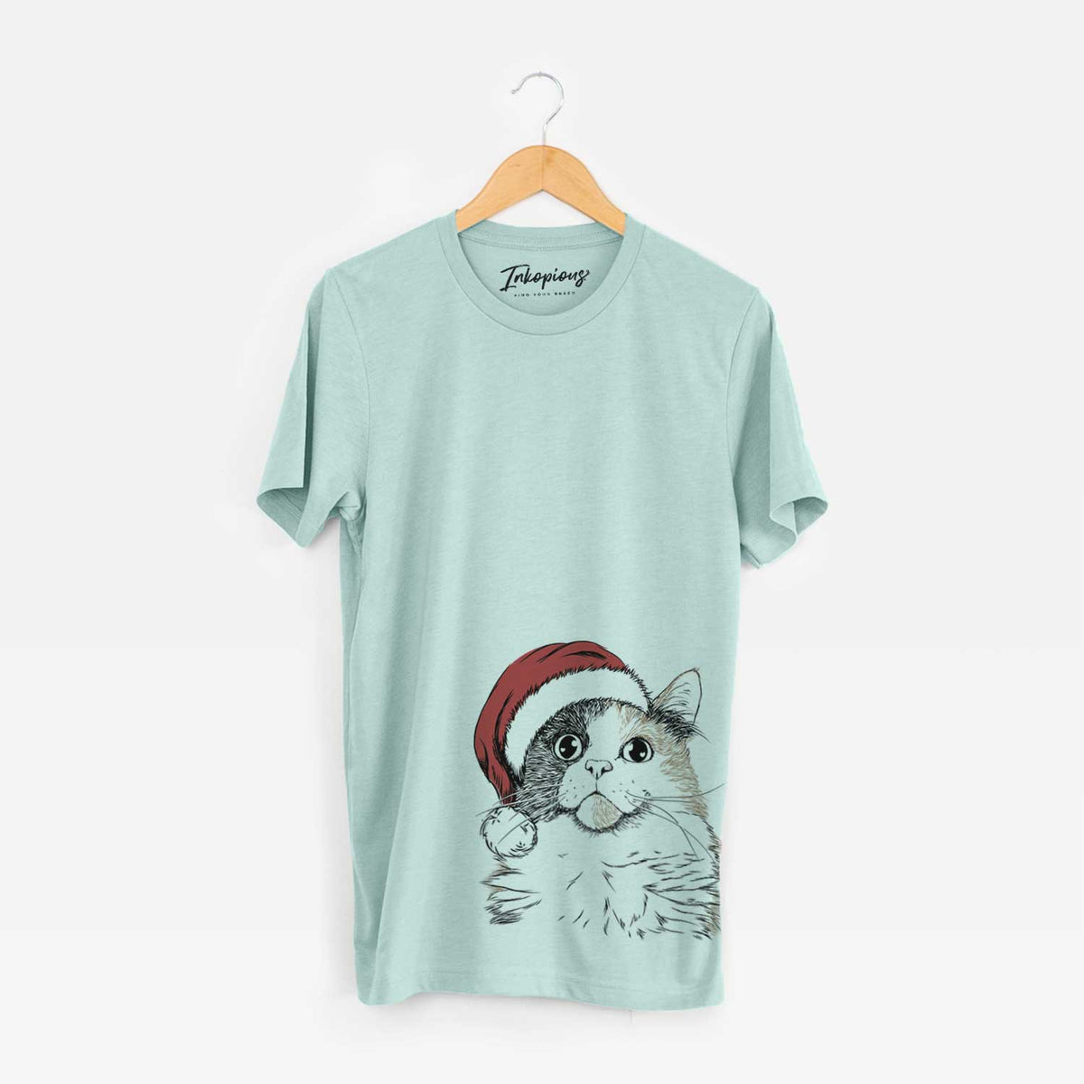 Santa Greta the Calico Cat - Unisex Crewneck