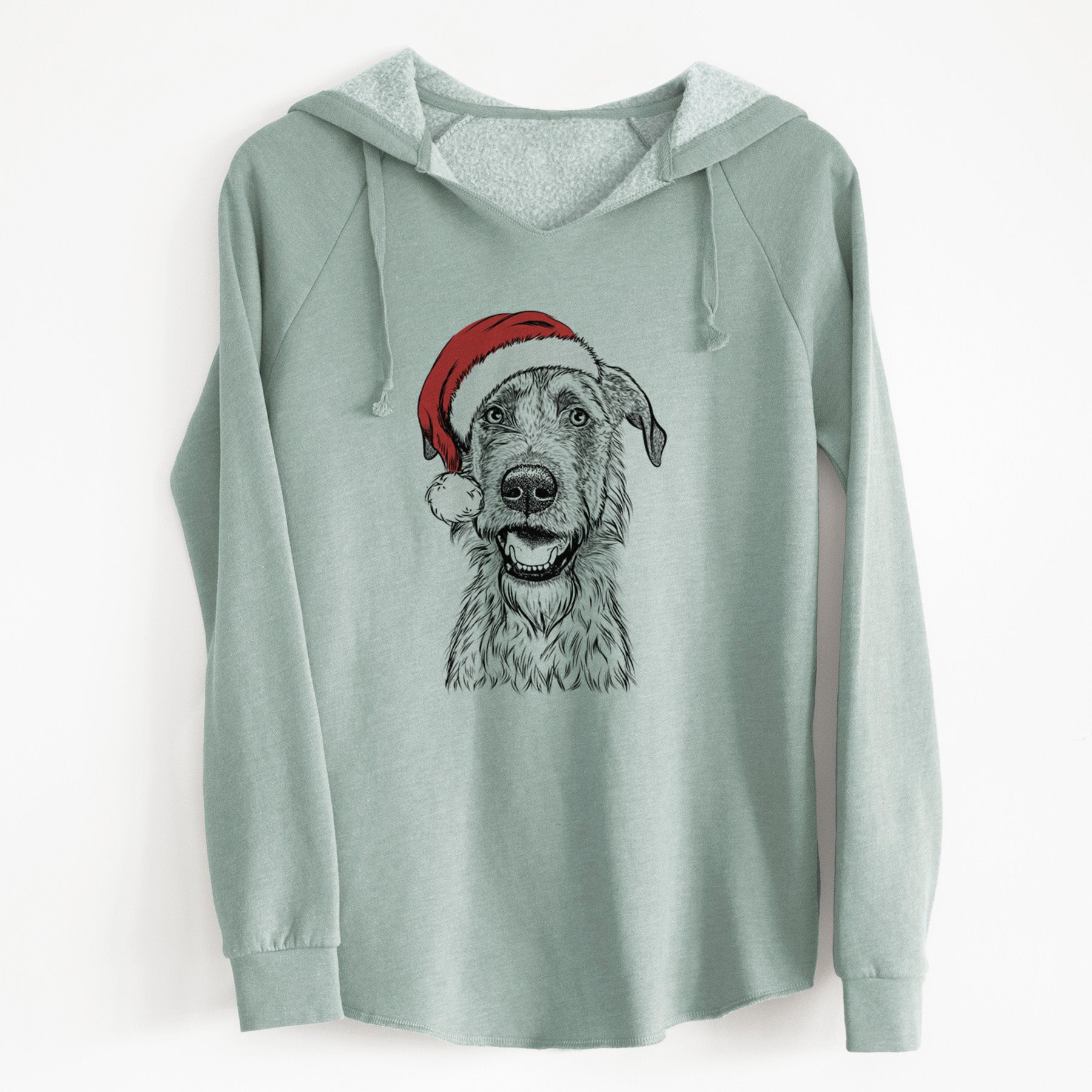 Santa Griffin the Irish Wolfhound - Cali Wave Hooded Sweatshirt