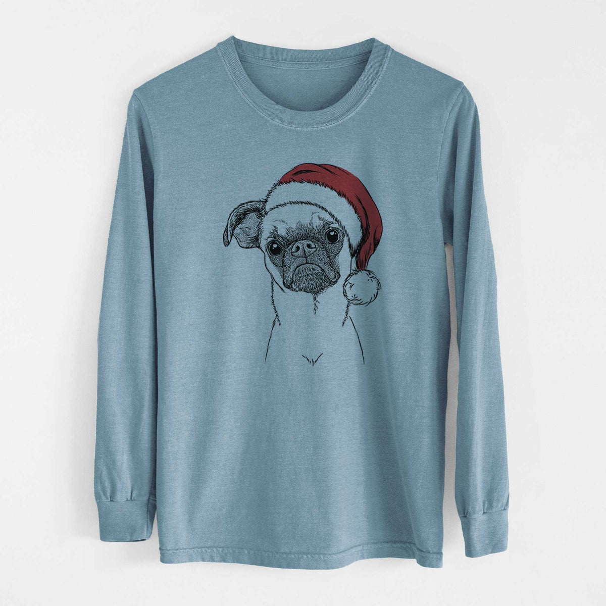 Santa Groot the Brussels Griffon - Heavyweight 100% Cotton Long Sleeve