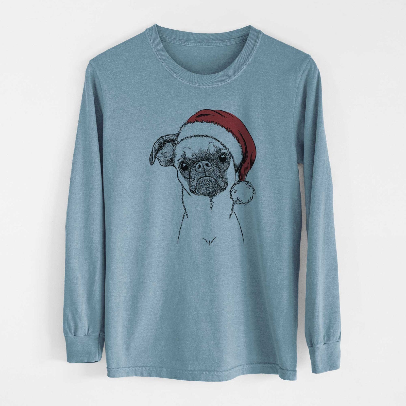 Santa Groot the Brussels Griffon - Heavyweight 100% Cotton Long Sleeve