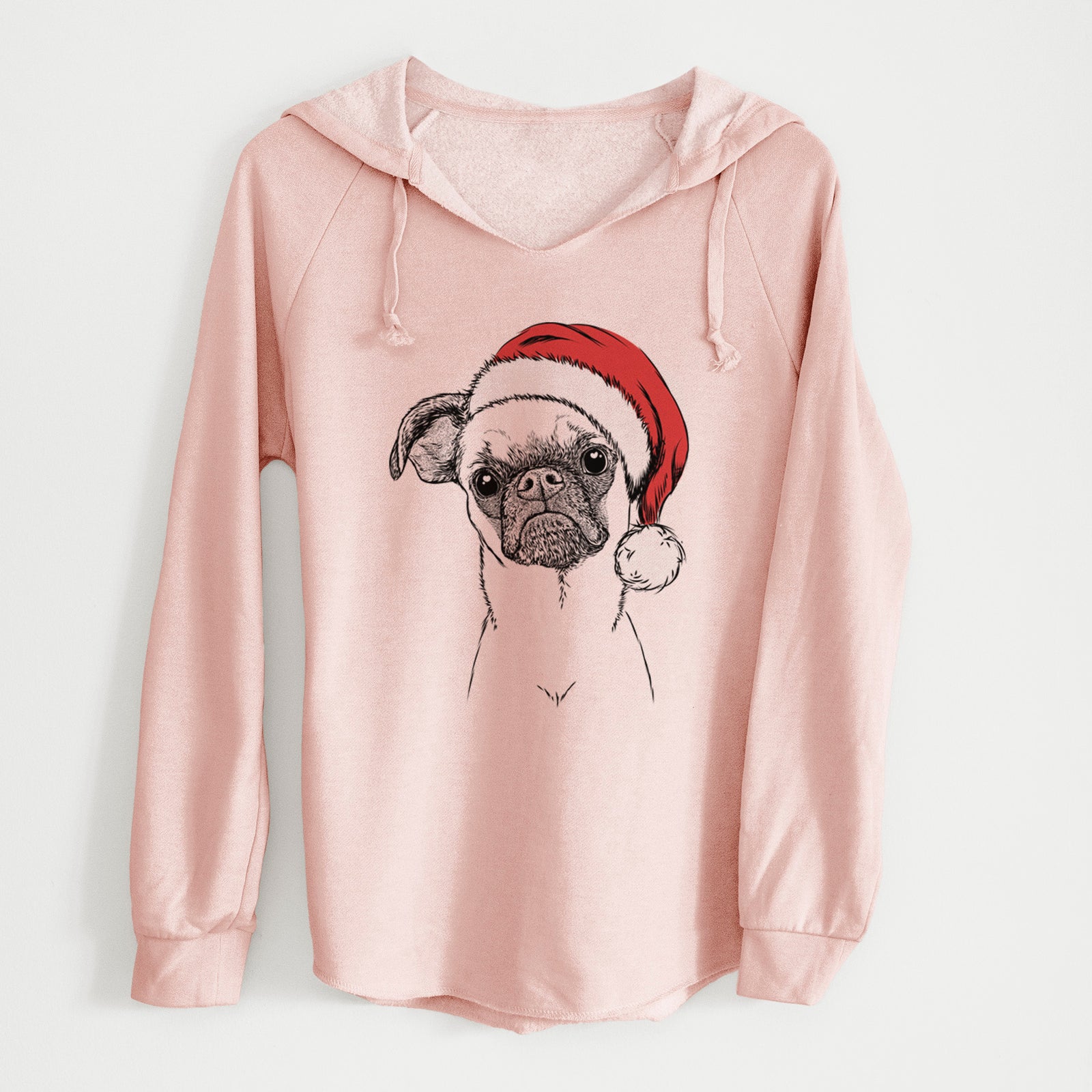 Santa Groot the Brussels Griffon - Cali Wave Hooded Sweatshirt