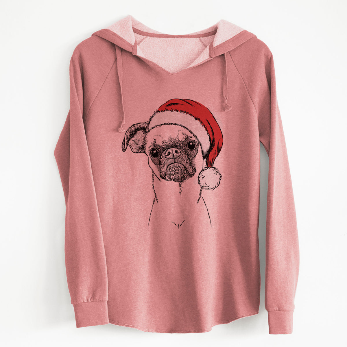 Santa Groot the Brussels Griffon - Cali Wave Hooded Sweatshirt