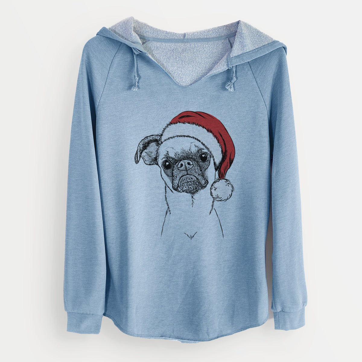 Santa Groot the Brussels Griffon - Cali Wave Hooded Sweatshirt