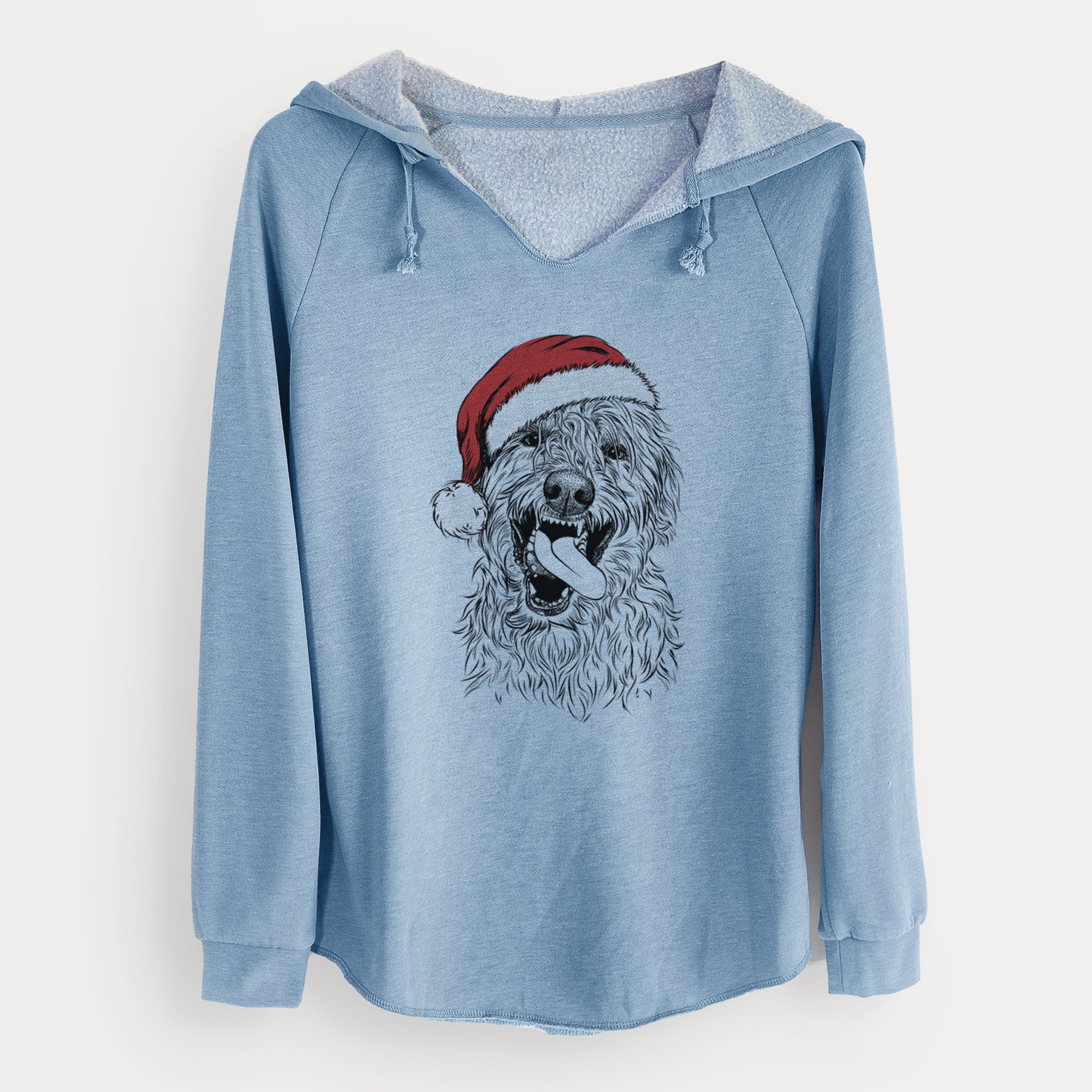 Santa Groot the Irish Wolfhound - Cali Wave Hooded Sweatshirt
