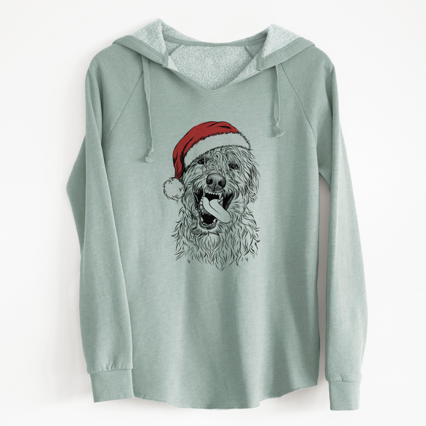 Santa Groot the Irish Wolfhound - Cali Wave Hooded Sweatshirt