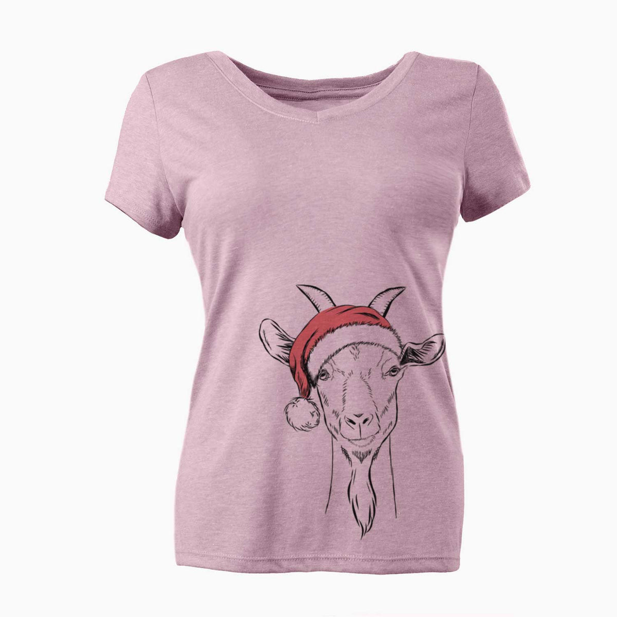 Santa Gunnar the Goat - Women's V-neck Shirt