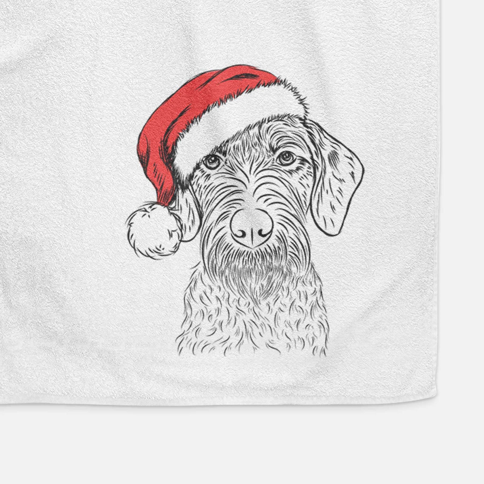 Gus the German Wirehaired Pointer Decorative Hand Towel