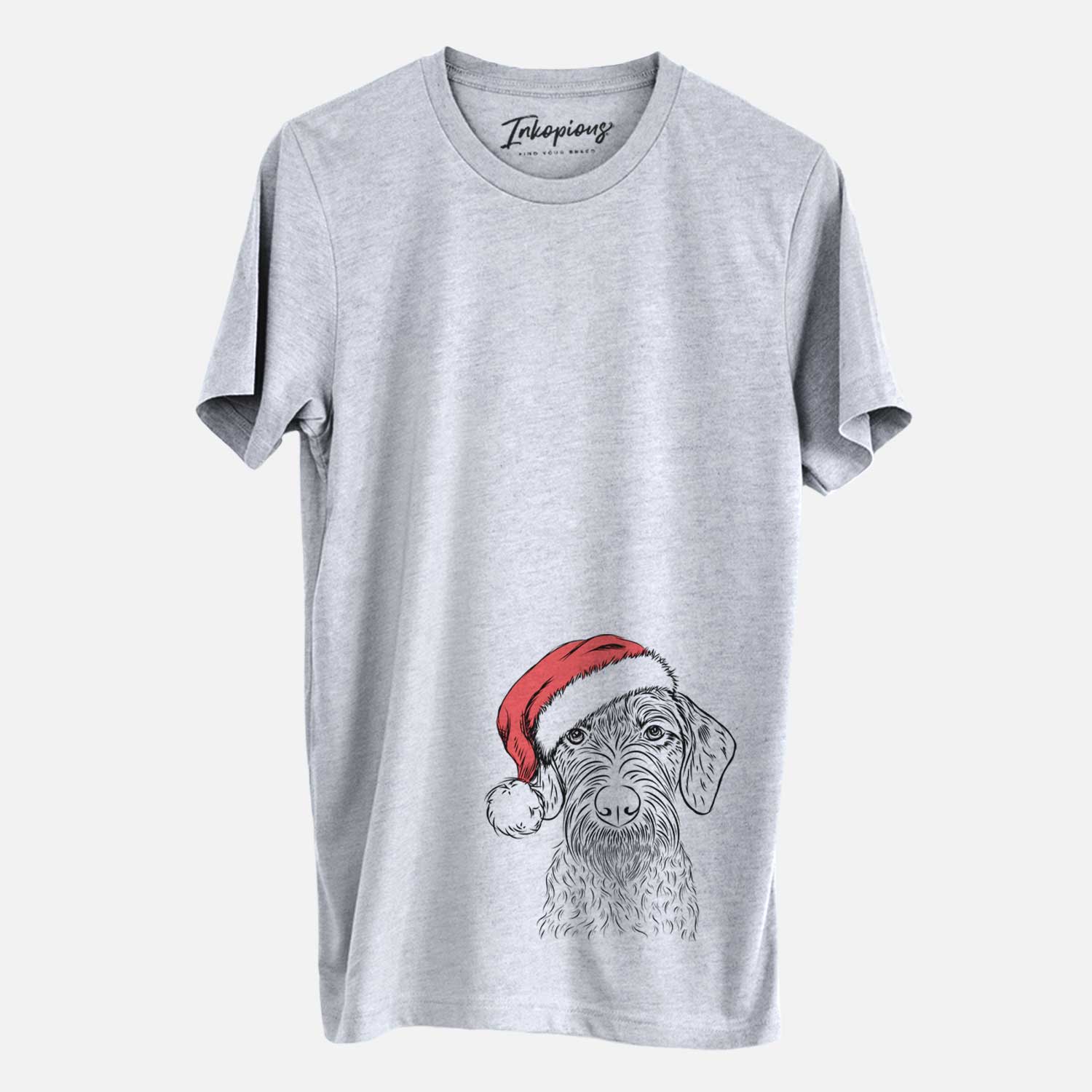 Santa Gus the German Wirehaired Pointer - Unisex Crewneck