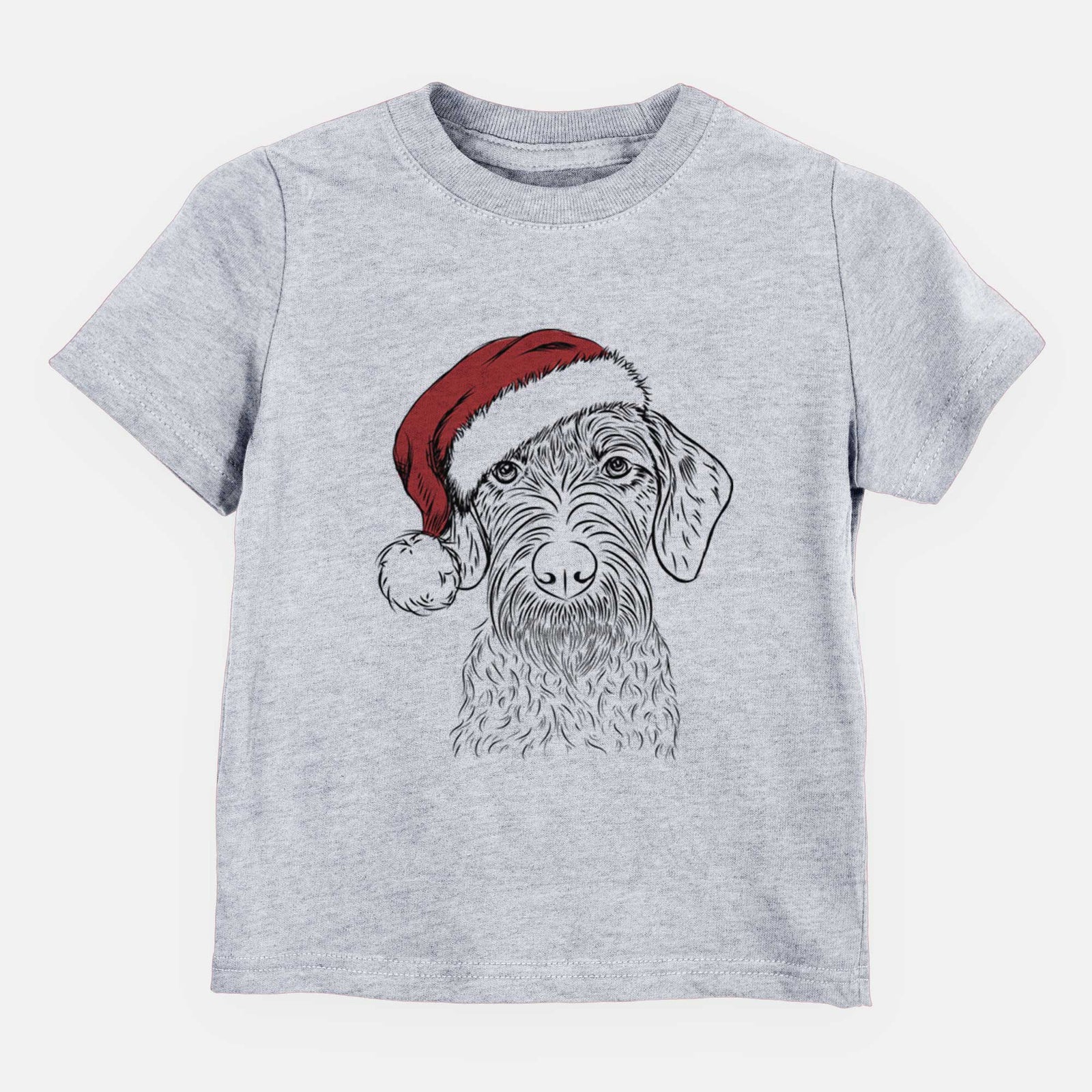 Santa Gus the German Wirehaired Pointer - Kids/Youth/Toddler Shirt