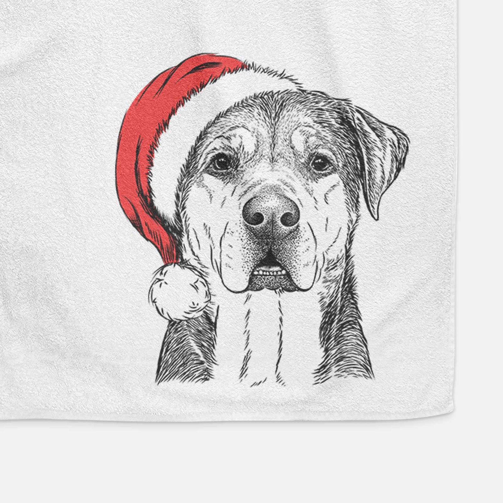 Gus the Rottweiler Mix Decorative Hand Towel