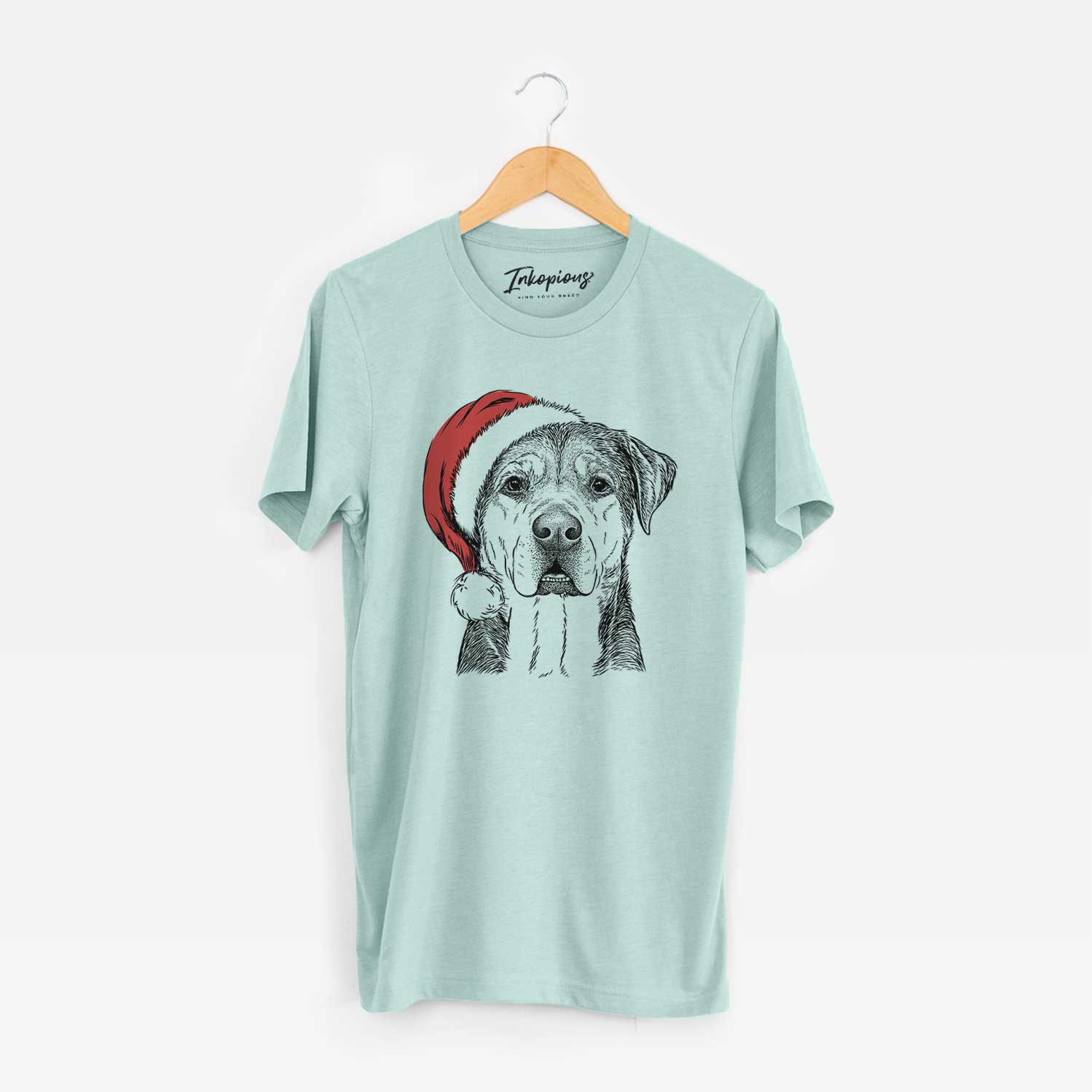Santa Gus the Rottweiler Mix - Unisex Crewneck