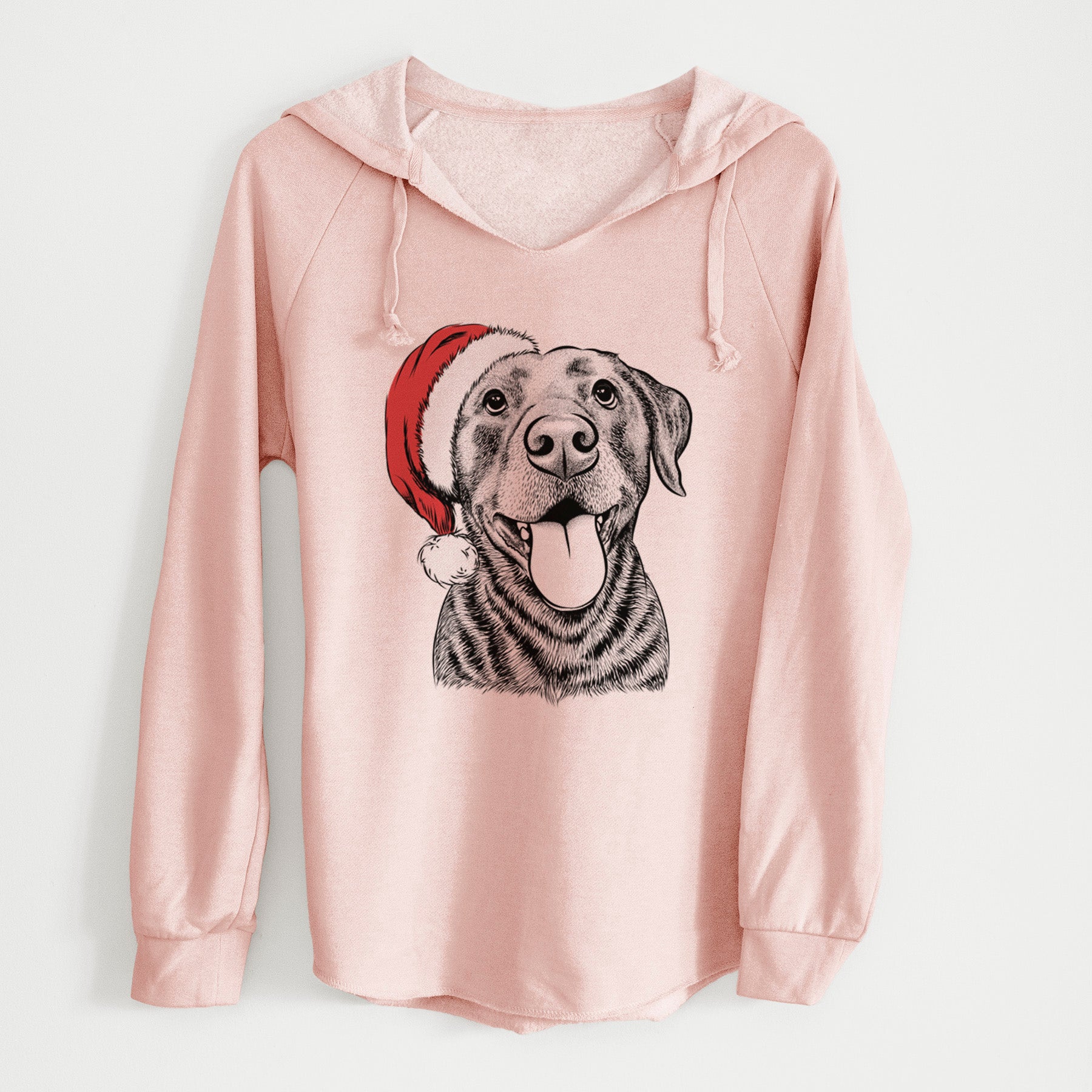 Santa Gwen the Labrador Retriever - Cali Wave Hooded Sweatshirt