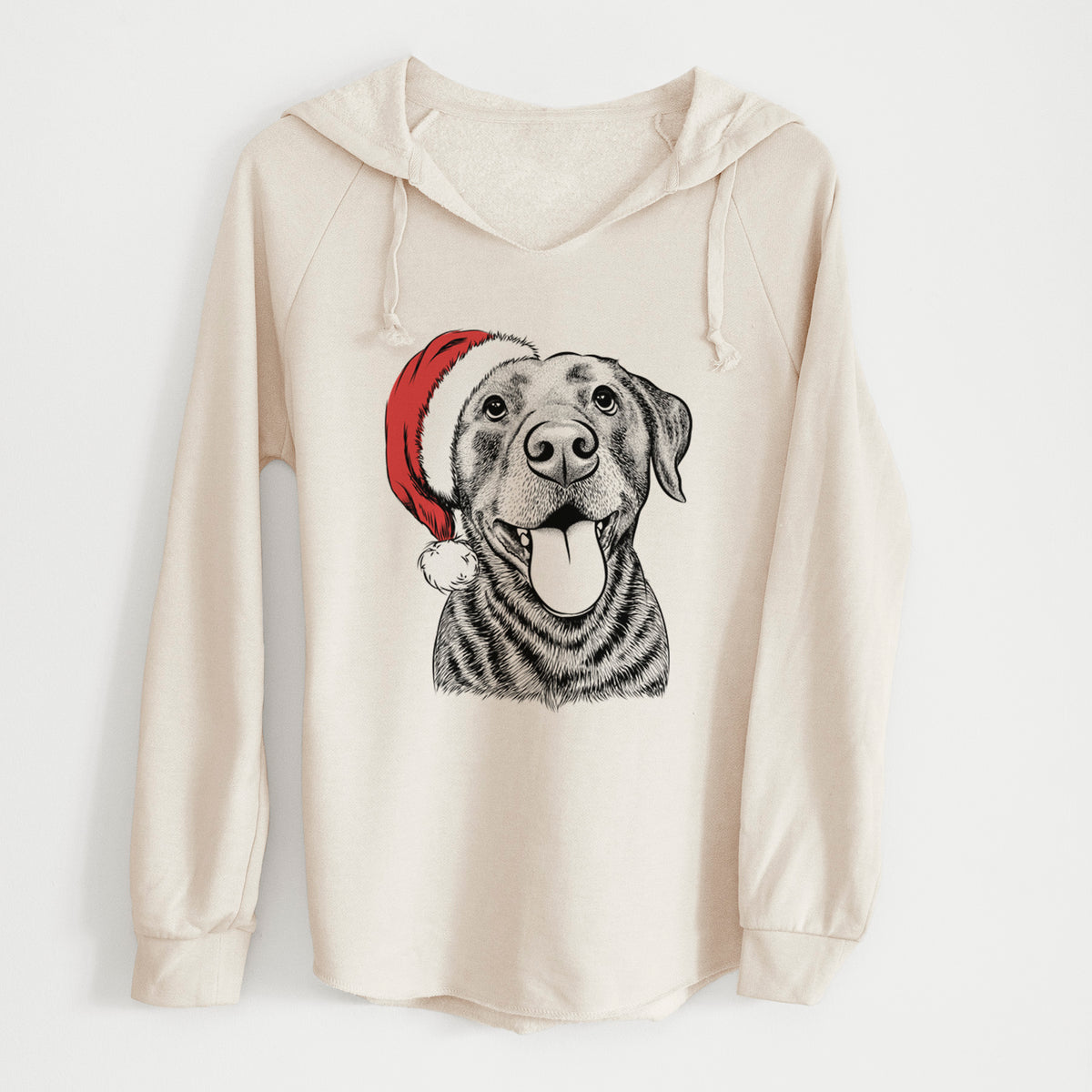 Santa Gwen the Labrador Retriever - Cali Wave Hooded Sweatshirt