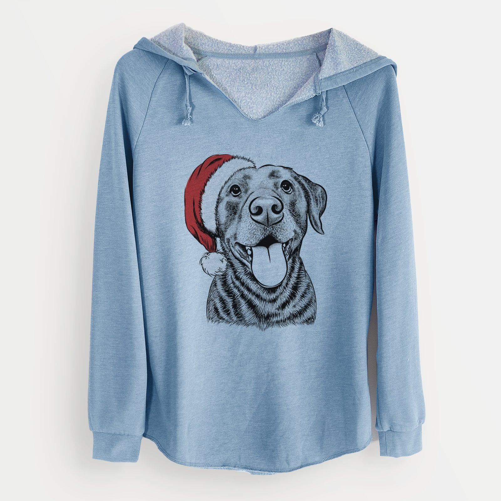 Santa Gwen the Labrador Retriever - Cali Wave Hooded Sweatshirt