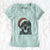 Santa Hagan the Rottweiler - Women's V-neck Shirt