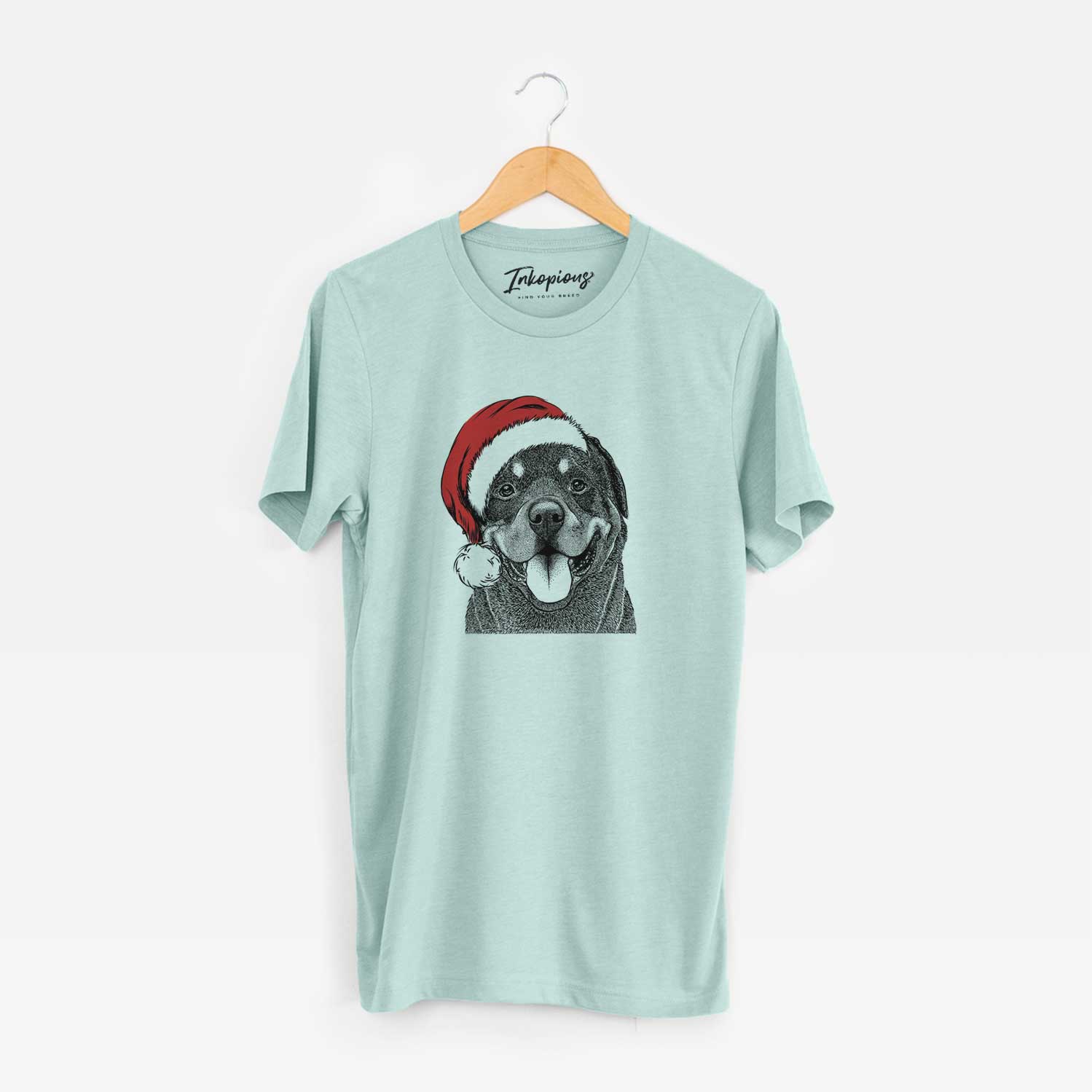 Santa Hagan the Rottweiler - Unisex Crewneck