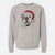 Santa Hank the English Bulldog - Unisex Pigment Dyed Crew Sweatshirt