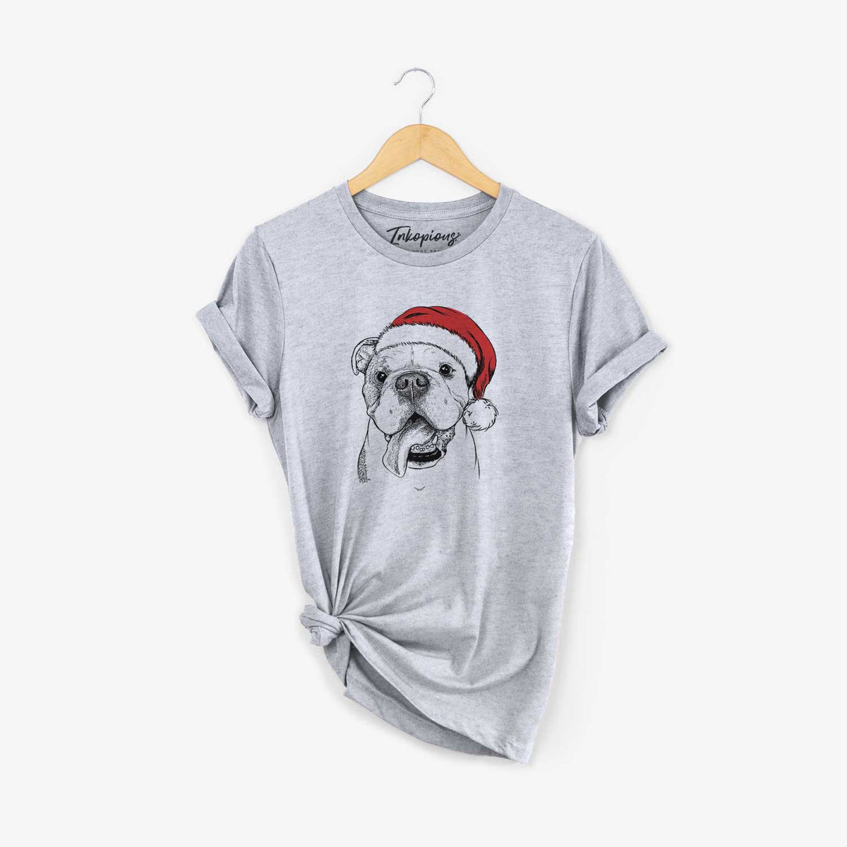 Santa Hank the English Bulldog - Unisex Crewneck