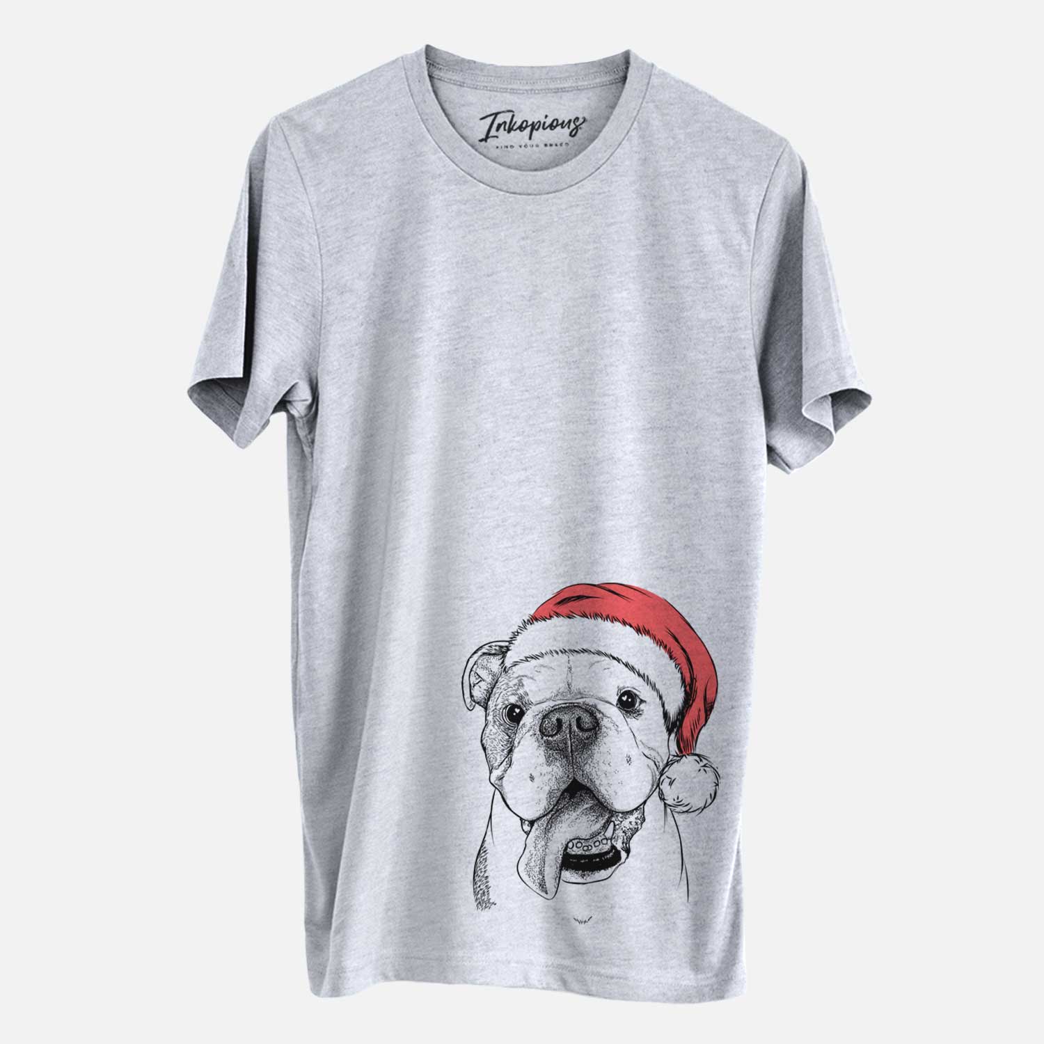 Santa Hank the English Bulldog - Unisex Crewneck