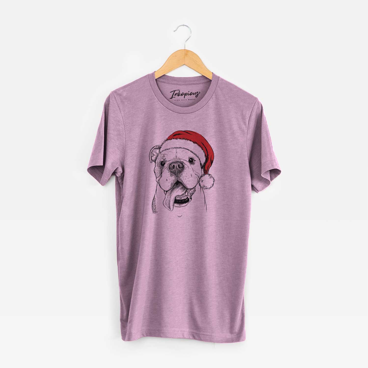 Santa Hank the English Bulldog - Unisex Crewneck