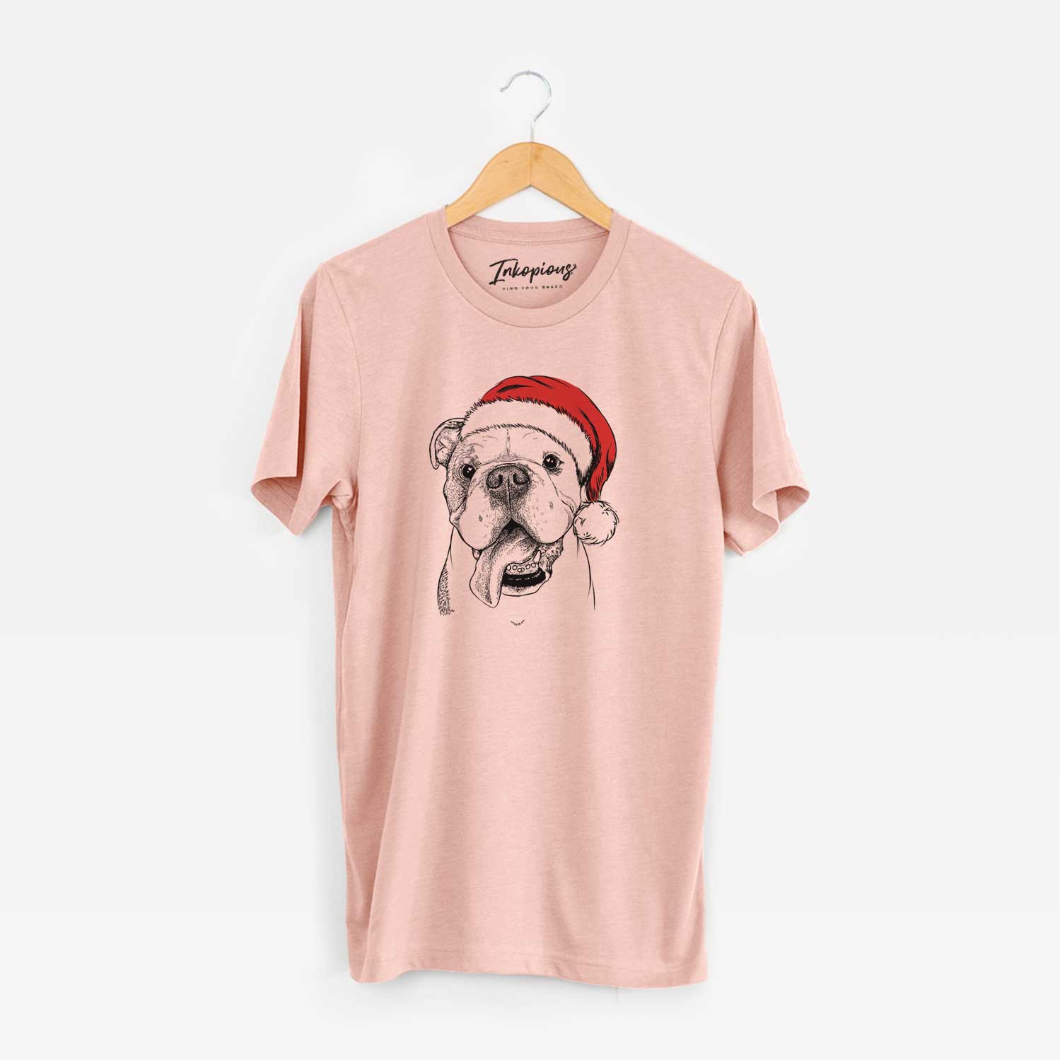 Santa Hank the English Bulldog - Unisex Crewneck