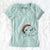 Santa Hans the Dachshund - Women's V-neck Shirt