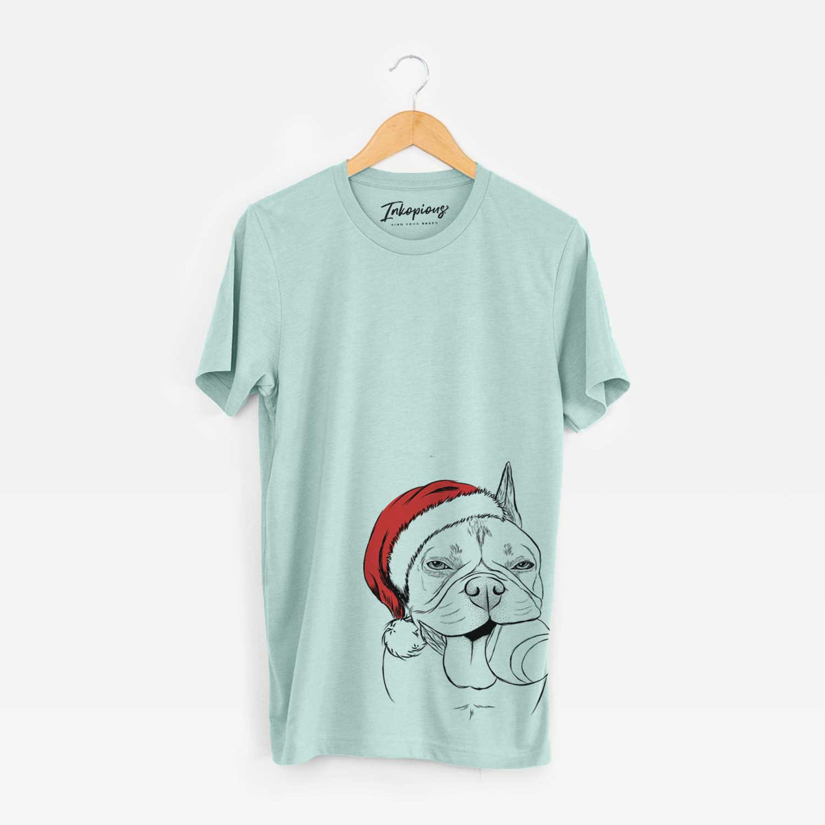 Santa Happy Franco the French Bulldog - Unisex Crewneck