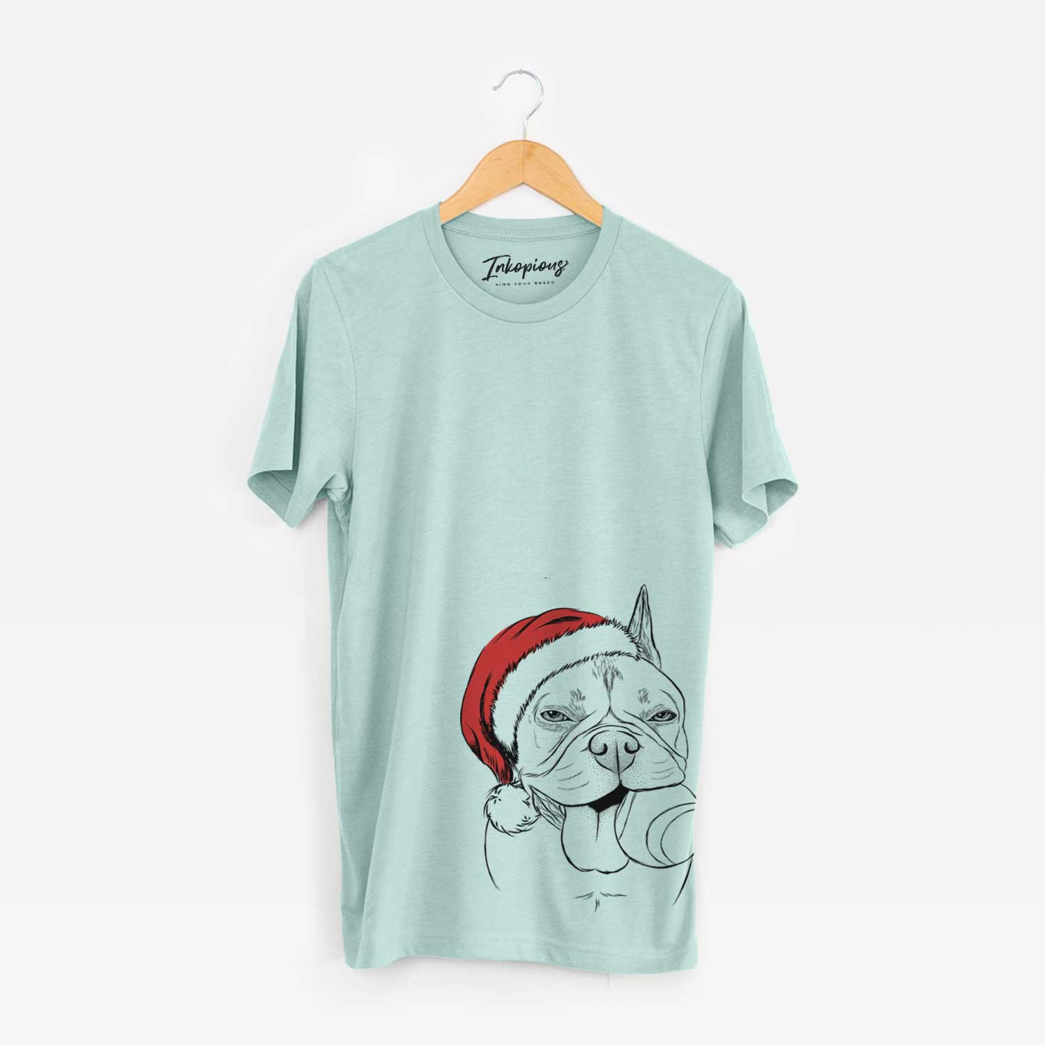 Santa Happy Franco the French Bulldog - Unisex Crewneck