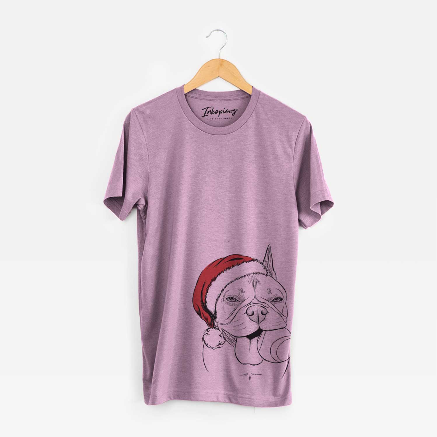 Santa Happy Franco the French Bulldog - Unisex Crewneck