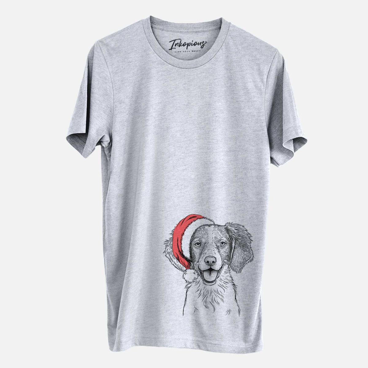 Santa Happy Holly the Brittany Spaniel - Unisex Crewneck