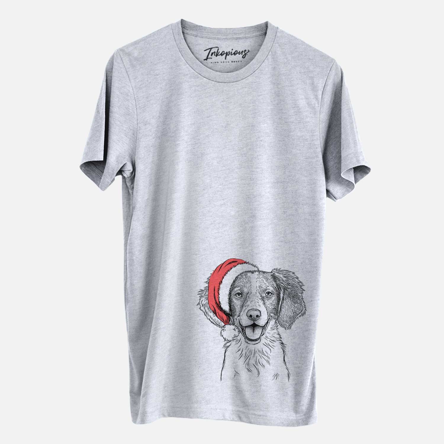 Santa Happy Holly the Brittany Spaniel - Unisex Crewneck