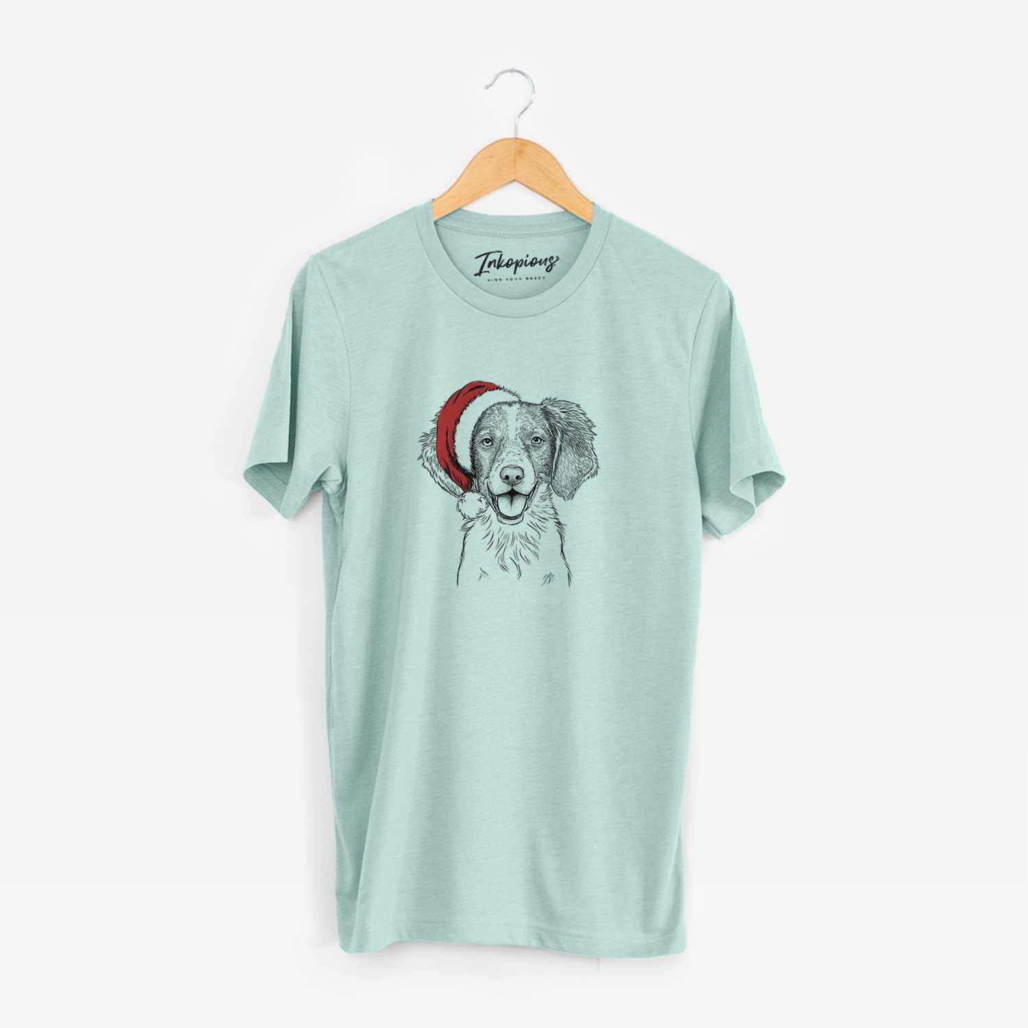 Santa Happy Holly the Brittany Spaniel - Unisex Crewneck