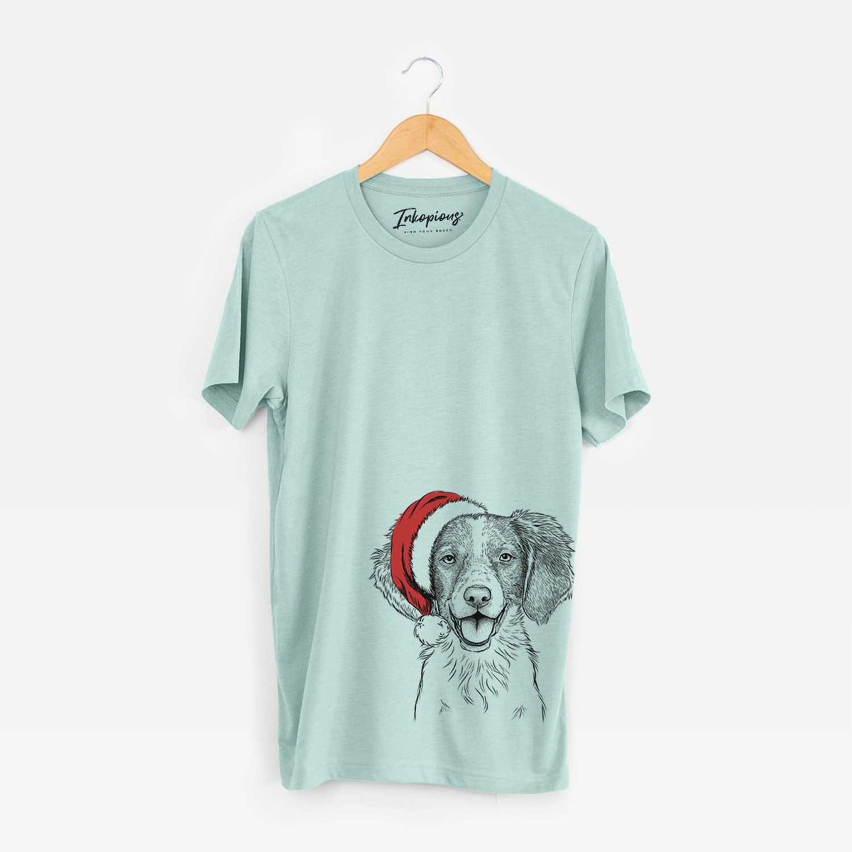 Santa Happy Holly the Brittany Spaniel - Unisex Crewneck