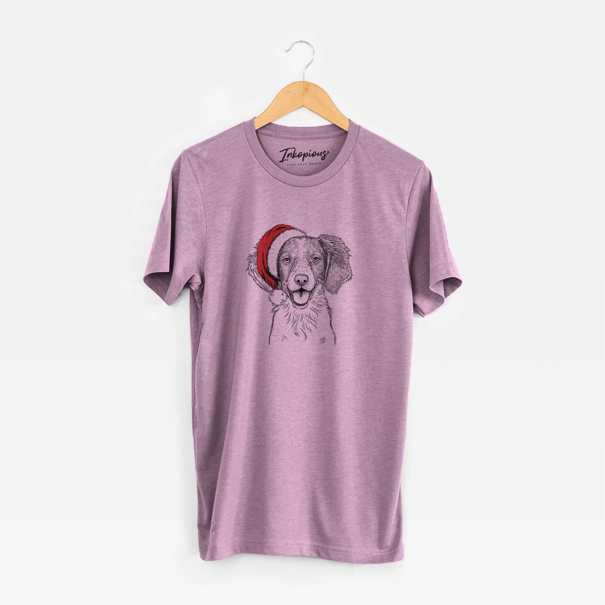 Santa Happy Holly the Brittany Spaniel - Unisex Crewneck