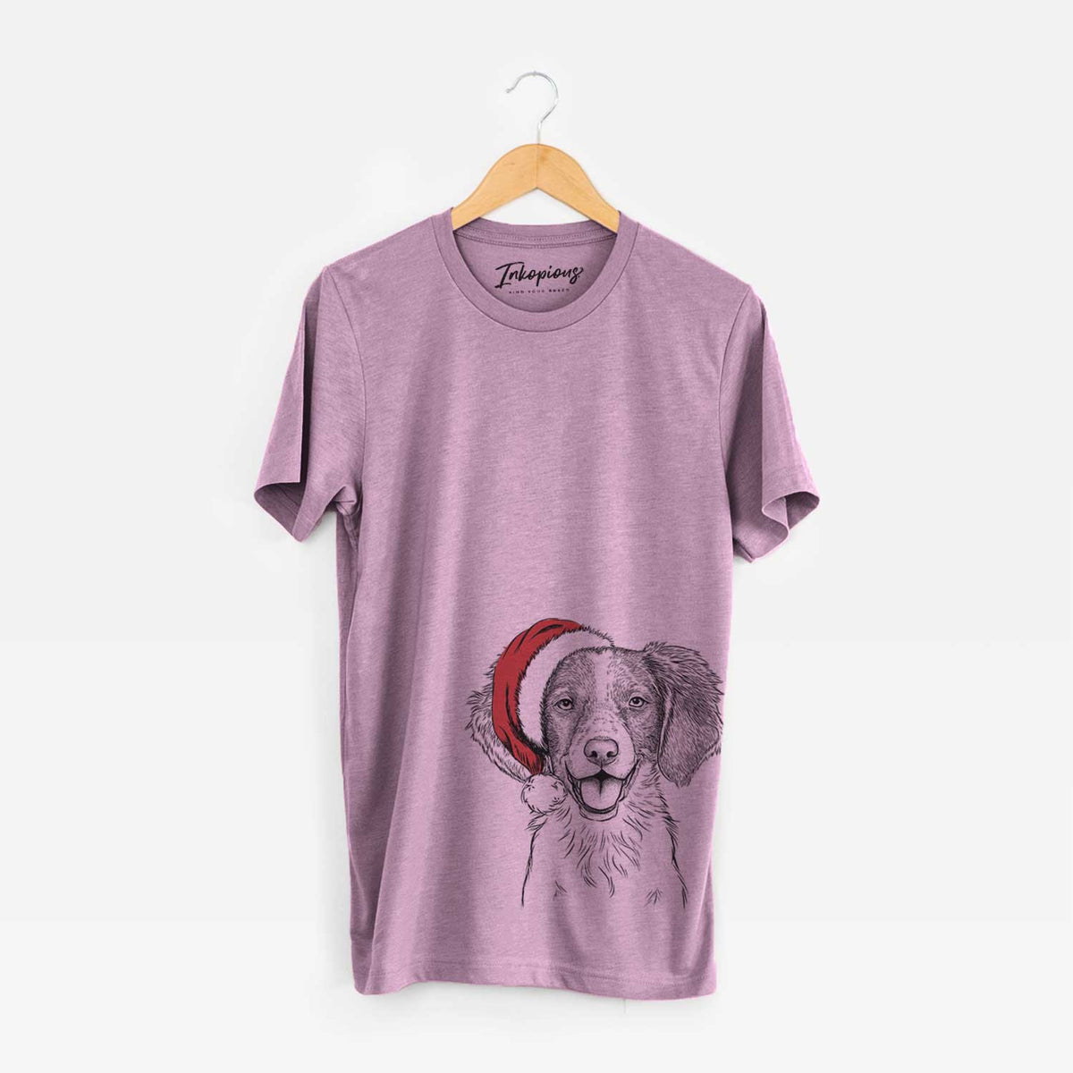 Santa Happy Holly the Brittany Spaniel - Unisex Crewneck