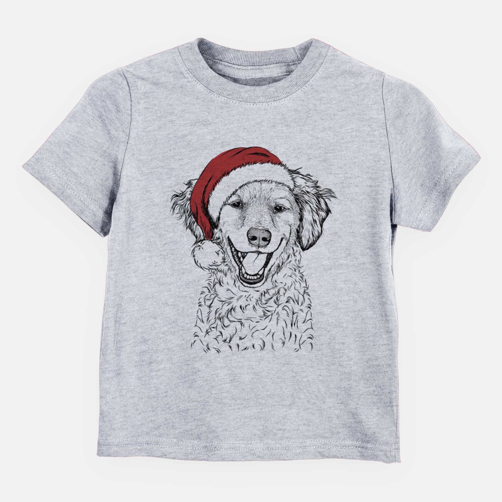 Santa Happy Otis the Miniature Goldendoodle - Kids/Youth/Toddler Shirt
