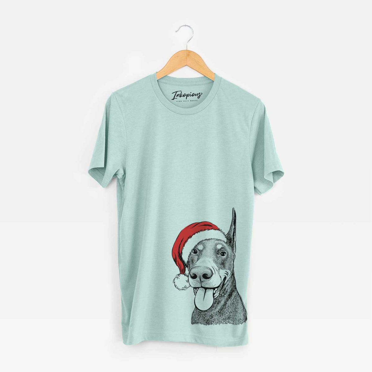 Santa Happy Sunny the Doberman Pinscher - Unisex Crewneck