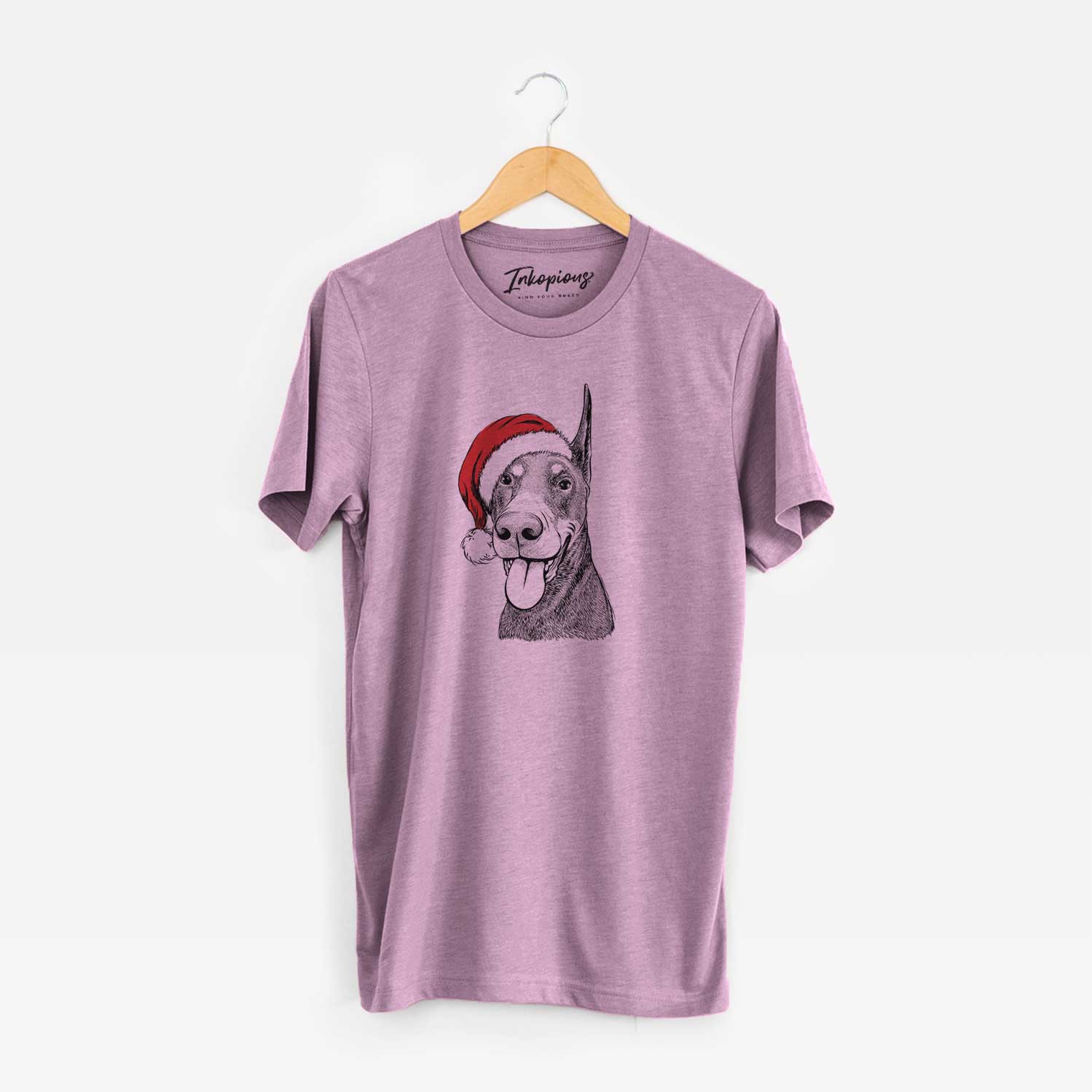 Santa Happy Sunny the Doberman Pinscher - Unisex Crewneck
