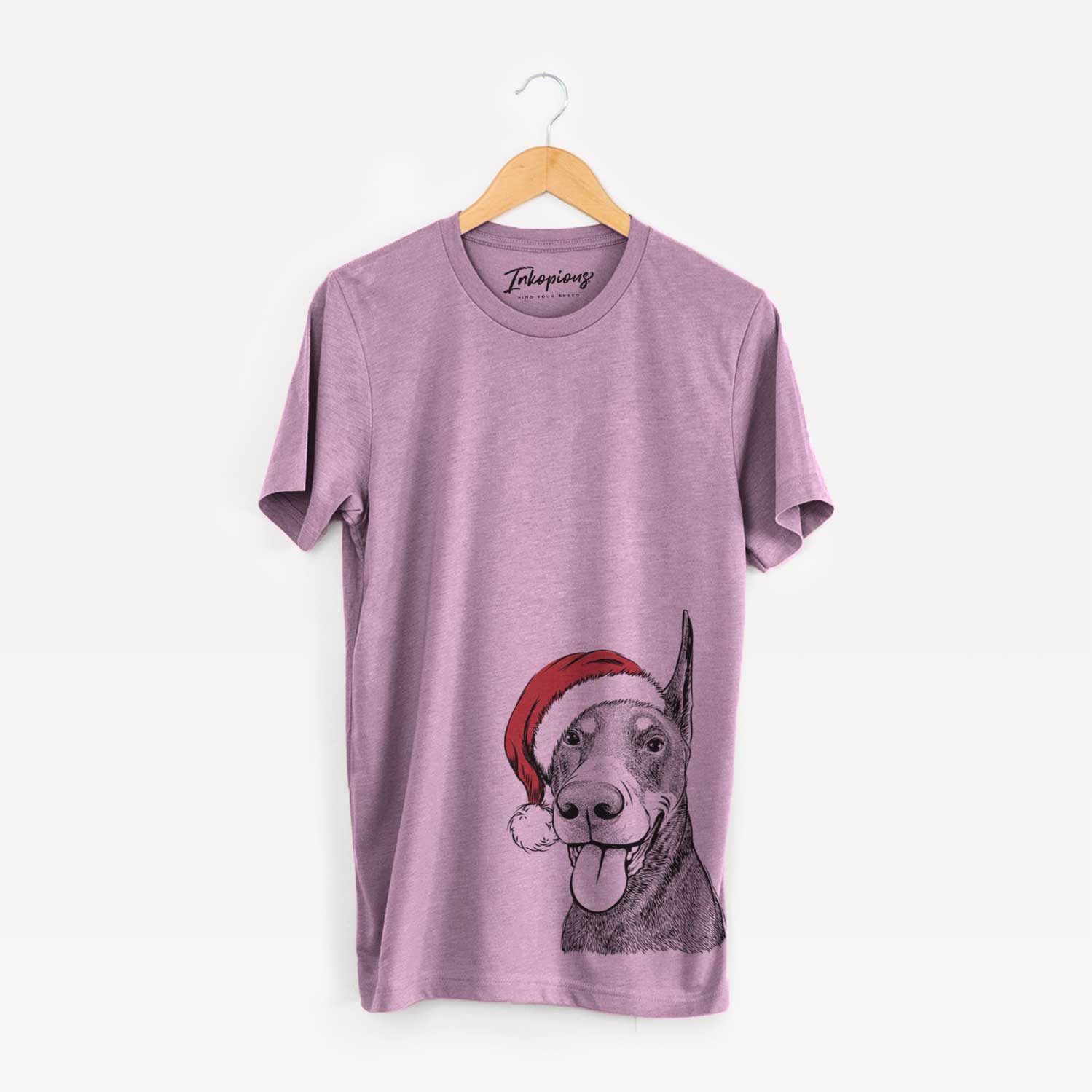 Santa Happy Sunny the Doberman Pinscher - Unisex Crewneck
