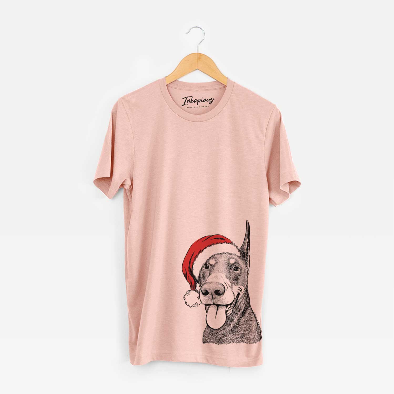 Santa Happy Sunny the Doberman Pinscher - Unisex Crewneck