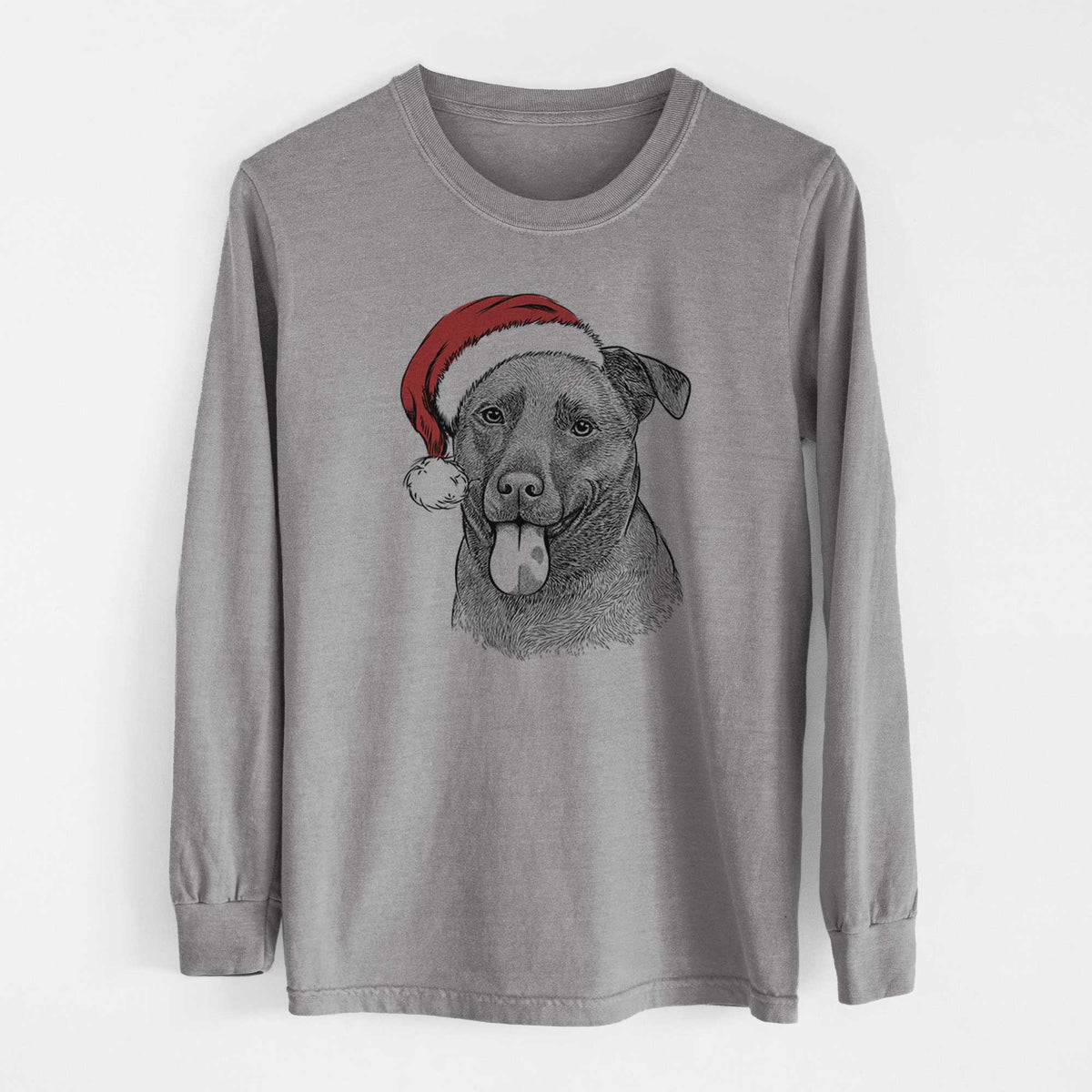 Santa Harbor the Mixed Breed - Heavyweight 100% Cotton Long Sleeve