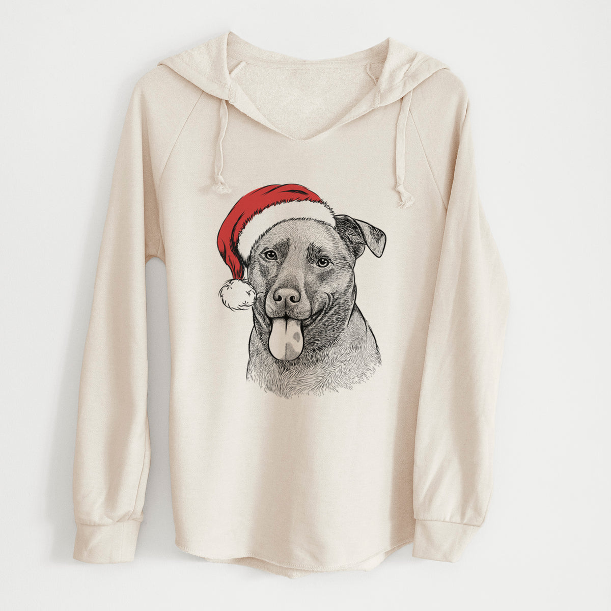 Santa Harbor the Mixed Breed - Cali Wave Hooded Sweatshirt