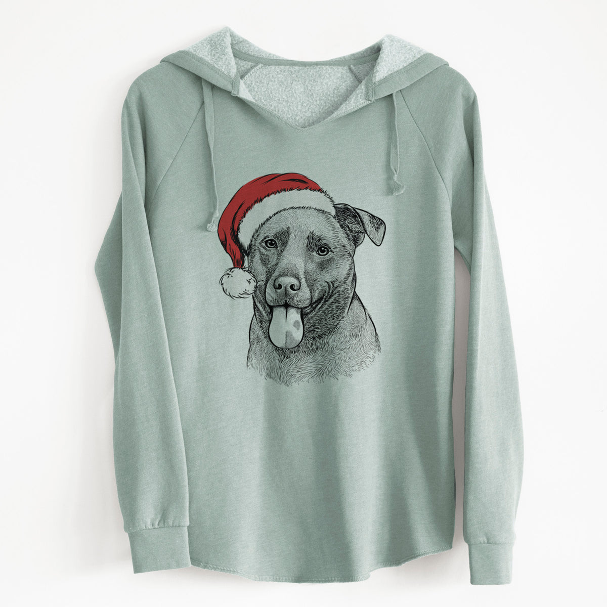 Santa Harbor the Mixed Breed - Cali Wave Hooded Sweatshirt